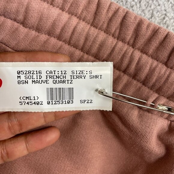 NEW Lands' End Men's S Mauve Quartz French Terry Sweat shorts - Picture 5 of 6